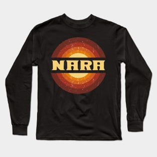 Vintage Proud Name Nara Anime Gifts Circle Long Sleeve T-Shirt